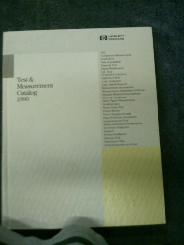 1990 Hewlett Packard (HP) Test &amp; Measurement Catalog, excellent condition