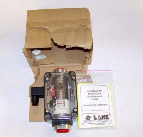 Lake monitors flowmeter model: m4s7wd25-lpm-1.25&#034; port for sale