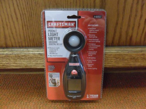 Brand NEW Craftsman Pocket Light Meter 3482017 Factory Sealed