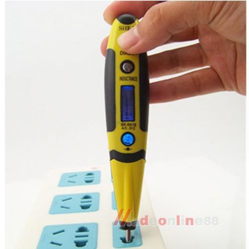 Pocket AC/DC 12V-220V Digital Voltage Tester Pen LED Electric Sensor Detector