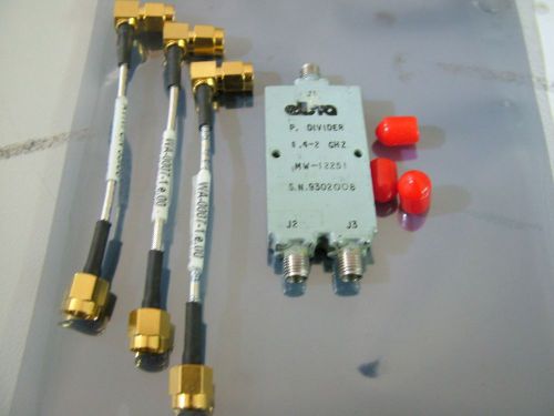 RF POWER DIVIDER 1.4GHz - 2GHz SMA + 3 SMA CABLES , 2 WAY MW-12251