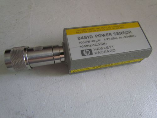 HP Agilent 8481D POWER SENSOR 10MHZ-18GHZ -70dBm TO -20dBm