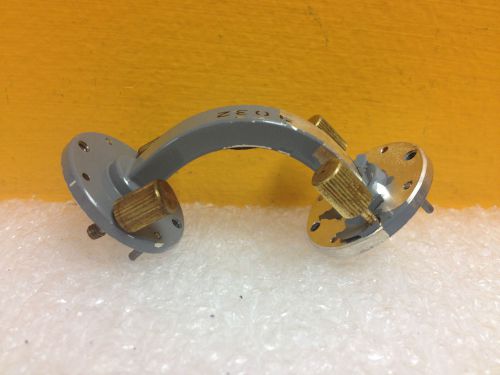 Waveline 1032 (WR-28) 26.5 to 40 GHz, Round Flange 90° E-Plane, Waveguide Elbow