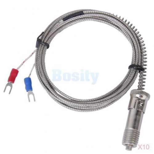 10x K Type 10°C-600°C Temperature Controller Thermocouple Sensor Probe Cable 2M