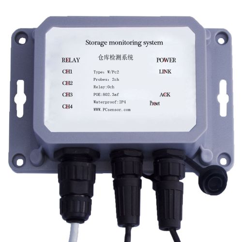 LAN port Industry waterproof Multipoint-Temp data acquisition,2 channels W/P_D2