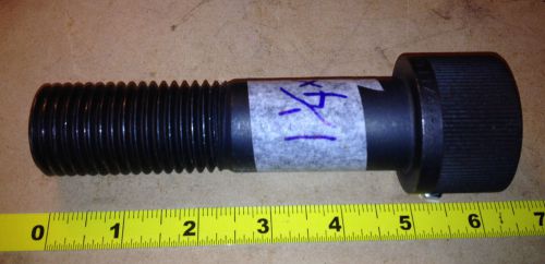 1 1/4&#034; x4 3/4&#034; Socket Head Cap Screw,Allen, Black Oxide, Steel,TPI 7, QTY 1