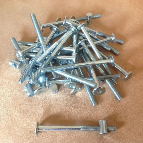 50-Furniture/Bed Bolts w/Barrel Nuts-Silver-Allen/Hex Head-8 mm x 110 mm-DEAL!