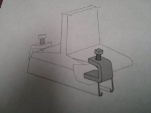 (  12  )   unistrut beam clamp for strut mount to  &#034;  i  &#034; beam for sale