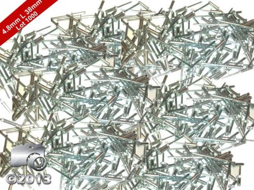 4.8MMX38MM Lot 1000 Standard Open Dome Aluminum Blind Pop Rivets-Silver Finish