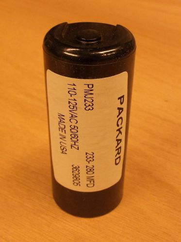 Packard PMJ233 233-280 MFD 125V Round Start Capacitor