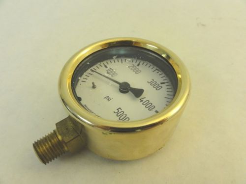 5366 Old-Stock, Wika  Pressure Gauge 0-5000psi (Liquid gone)