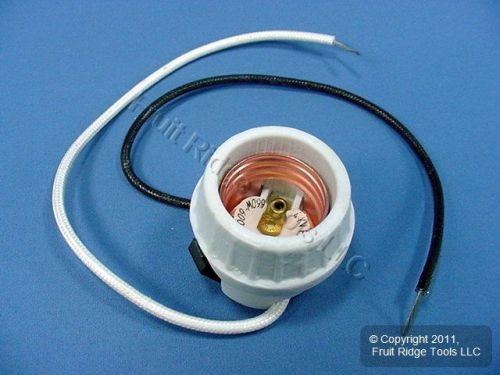 Leviton porcelain lamp holder light socket hid medium 4 kv pulse rated 18876 for sale