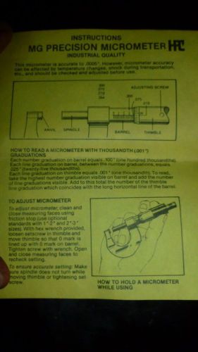 HPC KM-60 Key Micrometer Standard Yoke