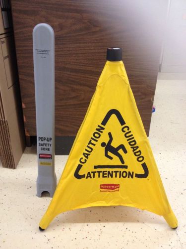 20 inch rubbermaid commercial pop-up safety cone for sale