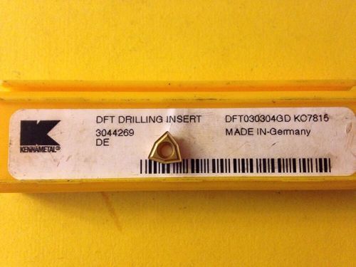 KENNAMETAL CARBIDE INSERTS (QTY2) DFT 030304GD KC7815