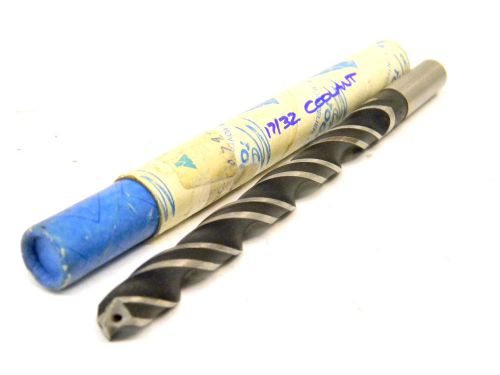 NEW SURPLUS MOHAWK USA 17/32&#034; STRAIGHT SHANK COOLANT TWIST DRILL .5312&#034;