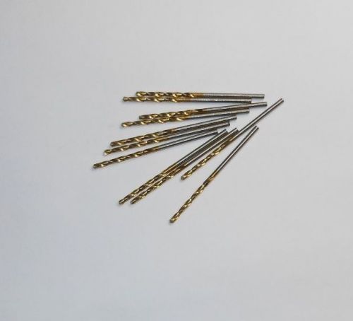 Jobber Length Drills #47 HSS 118D TiN 1&#034; LOC x 2&#034; OAL QTY 11 &lt;1914&gt;