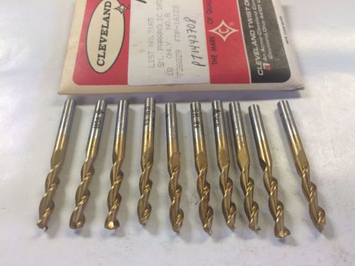 Cleveland 16123  2165TN No.8 (.1990) Screw Machine, Parabolic Drills Lot of 10