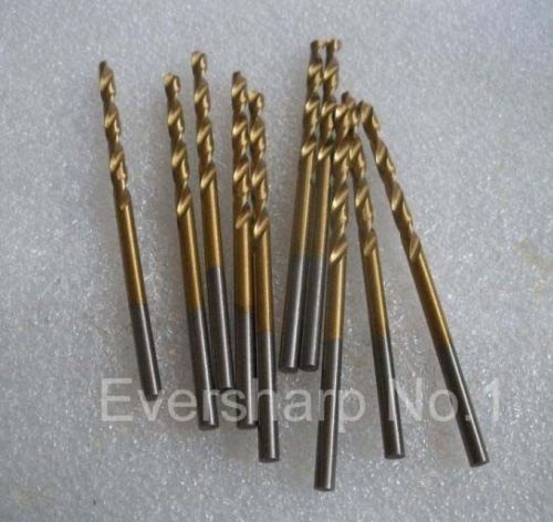 Lot New 10 pcs Straight Shank HSS(M2) Coating TiN Twist drills Bits Dia 3.0 mm