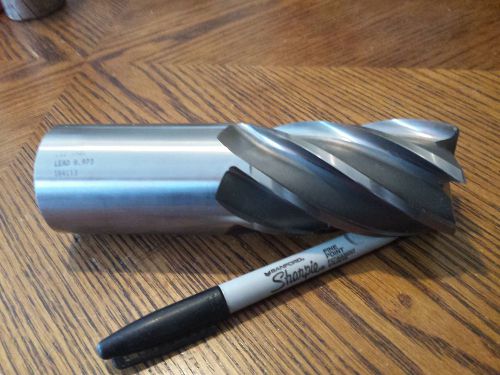 Brubaker, End Mill, 6 flute, 2&#034; dia, 3&#034; cut, 6-3/4&#034; long, M42, 184113 very sharp