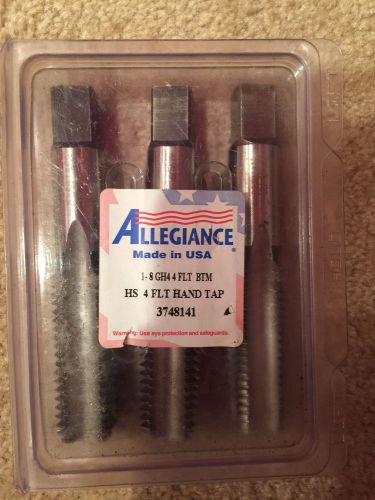 3pc Allegiance 1-8 GH4 4 FLT BTM HS4 Hand Tap 3748141 New USA