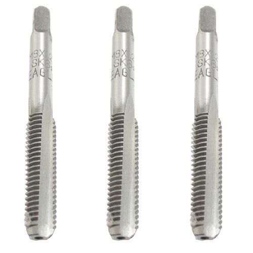 3 Pcs 8mm x 1.25mm Taper and Plug Metric Tap M8 x 1.25mm Pitch New