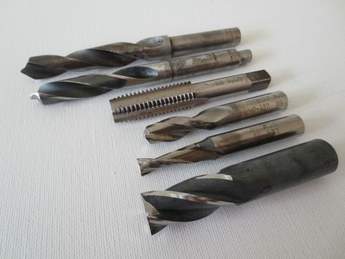 6 Metal/Wood Drill Bits, Greenlee, Dormer, HTSS, Onsrud, Forest City, Sti Tap A+