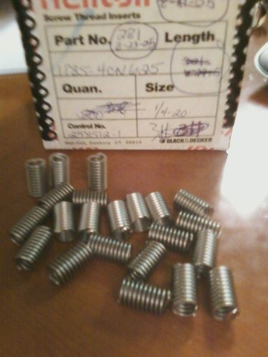 NIB 281 pcs Helicoil Thread Inserts 1185-4CN625 1/4-20 DEAL!