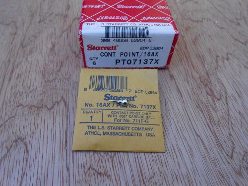 STARRETT PT07137X  .035&#034; CARBIDE BALL CONTACT POINT,FOR NO. 711F-G