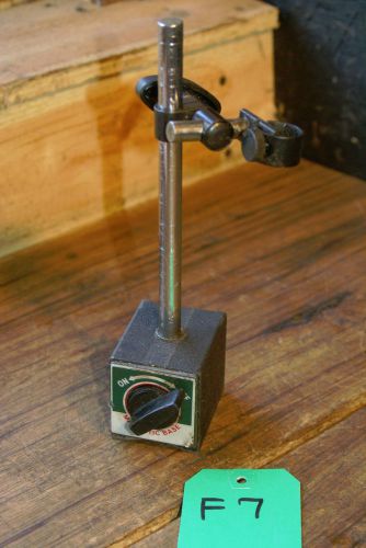 USED GOOD MAGNETIC BASE INDICATOR STAND SINGLE SHORT ADJUSTABLE  POLE