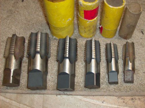 Machinists 6PCS TAPS NPT SKIP TOOTH NEW USA MORSE VERY NICE BIG SET CRAZY CHEAP