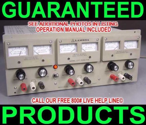 Usa lambda lpt-7202-fm triple output meterered variable lab test dc power supply for sale