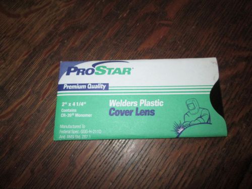 1  PROSTAR 2&#034; X 4-1/4&#034;  WELDERS PLASTIC COVER LENS CR-39 MONOMER