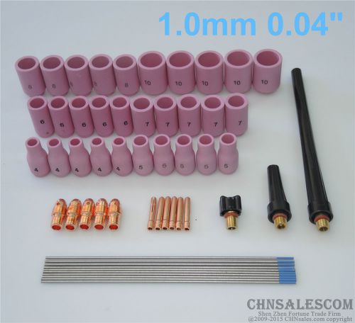 53 pcs TIG Welding Kit for Tig Welding Torch WP-9 WP-20 WP-25 WL20 1.0mm 0.04&#034;