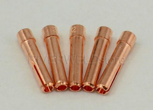 10N25S 1/8&#034; TIG Collets Stubby Fit TIG Welding Torch PTA DB SR WP 17 18 26, 5PK