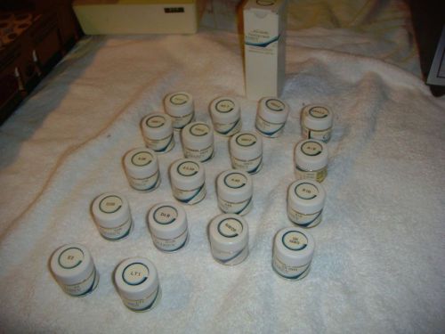 USED LOT OF NORITAKE CERABIEN F/ALUMINA FRAMEWORK REST. - 18 10-G SIZE BOTTLES