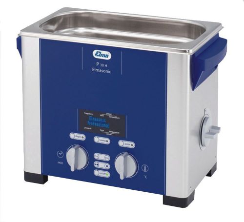 NEW! Elma Sonic P30H 0.75 Gal Ultrasonic Cleaner, Digital Control, 37 and 80Khz