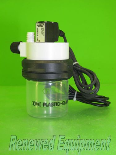 Buchi Plastic+Glas Trap Bottle with Burkert Solenoid Lid