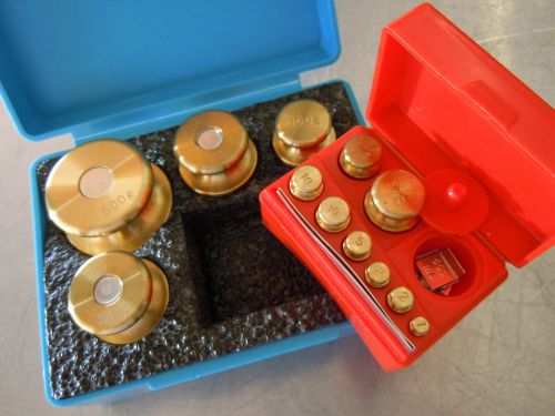 TROEMNER Calibration Weight Set 21 Piece Brass 500 gram -10 mg mint   USA