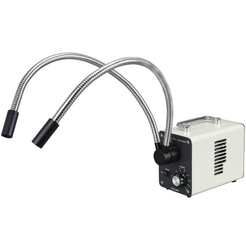 50W LED Fiber Optic  Dual Gooseneck Lights Microscope Illuminator