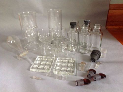 Lab Glass Vintage Lot Of 23 Pieces