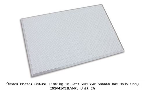 VWR Vwr Smooth Mat 4x10 Gray INS0410SILVWR, Unit EA Lab Safety Unit