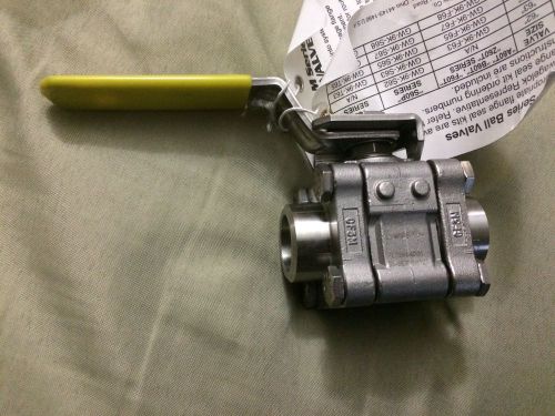 Swagelok Whitey SS 1/2&#034; 3-Piece 60 Series Steam Service Ball Valve, SS-S63PF8