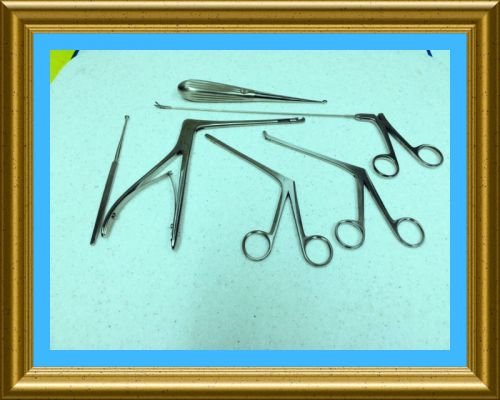 New 6 pc arthroscopic sinoscopy rhinoscopy instruments set  stainless steel for sale