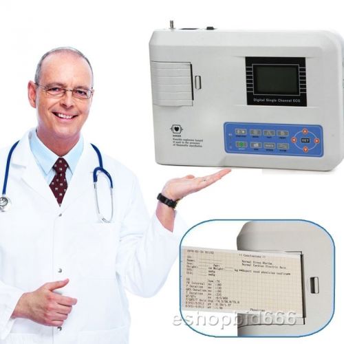 Sale digital 1-channel electrocardiograph ecg machine ekg machine 160 case ce a+ for sale
