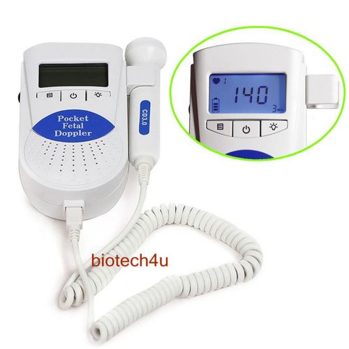 Sonoline B Prenatal Fetal Doppler Baby Heart monitor FHR + 3Mhz Probe Free gel