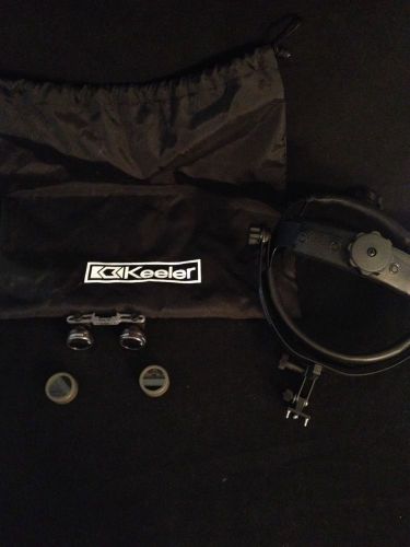 KEELER SuperVu Magnification Systems 42cm 2.5x w/Head Frame &amp; Carrying Bag