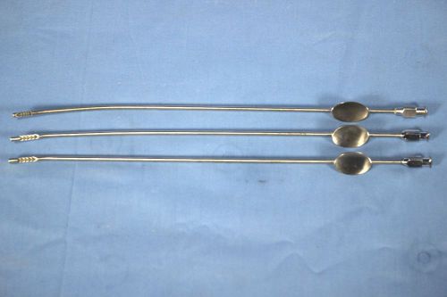 Lot of 3 Gynex 3303 Berkeley 951 and EuroMed 64-628 Novak Endometrial Curette