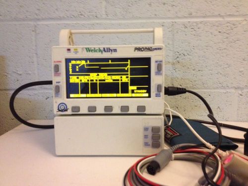 WELCH ALLYN PROPAQ 206 EL ENCORE VITAL SIGNS MONITOR With Ekg So2 Nibp And Co2