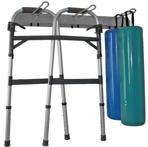 Racks,  (2) universal storage wall-mount, crutch walker tumble rolls for sale